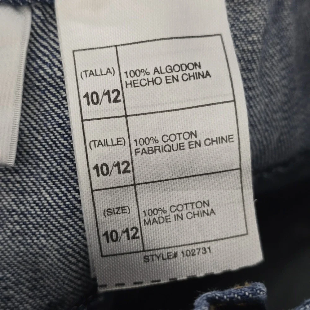 Disney Store Tinker Bell Girls Jeans Size 10/12 Embroidered Denim Pants Y2K